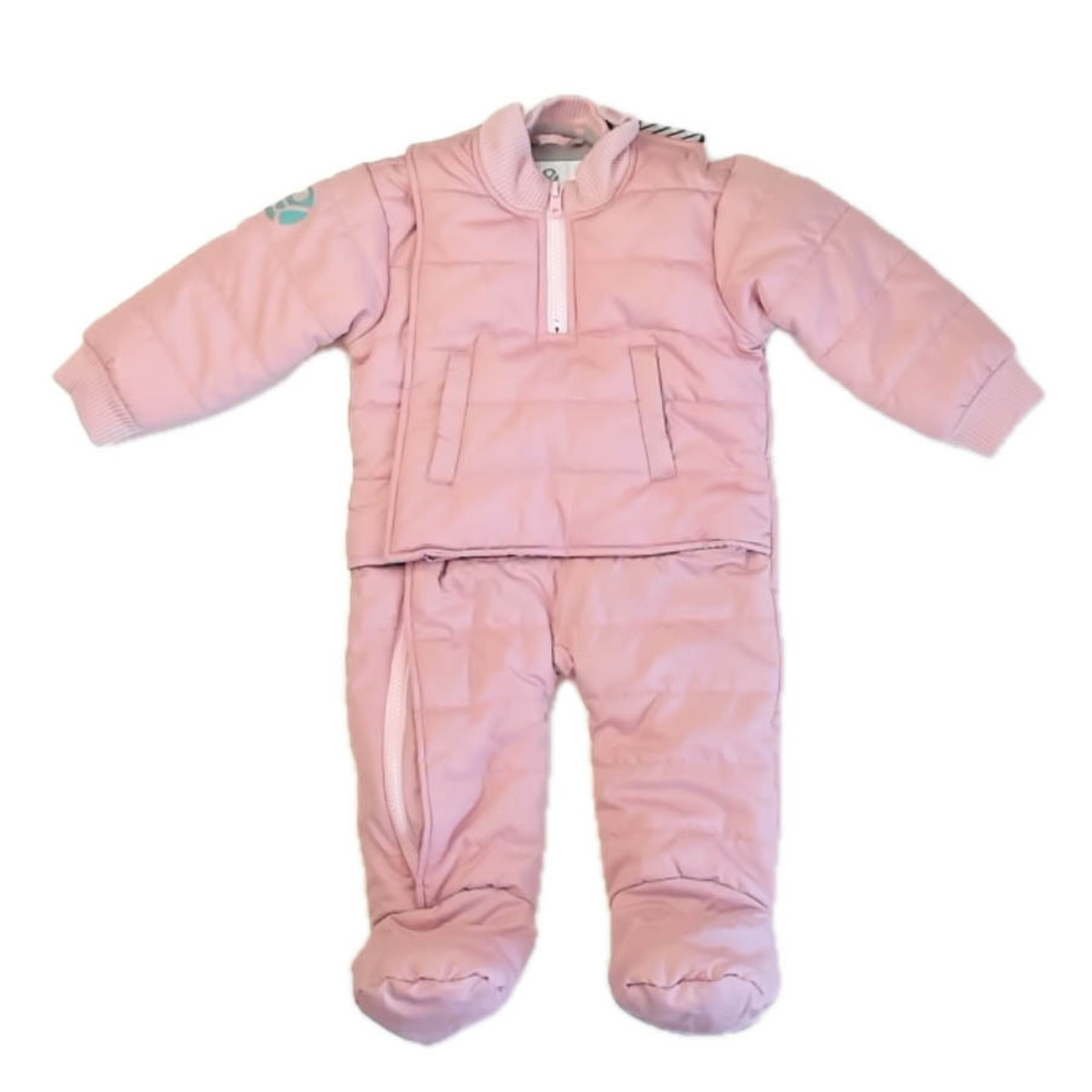 Buckle Me Girls Pink Toast Snowsuit size: 12 Months